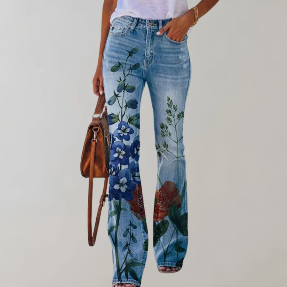 Concetta® | Floral Print Jeans - Image 4