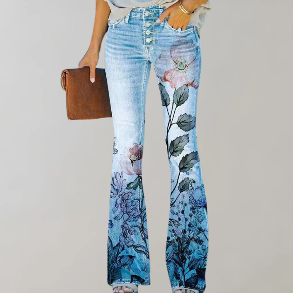 Concetta® | Floral Print Jeans - Image 5
