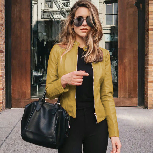 Concha | Leather jacket biker jacket - Image 3