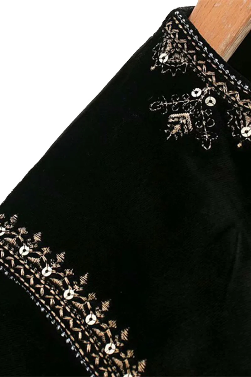 Connie | Casual O-neck floral embroidered outerwear - Image 5