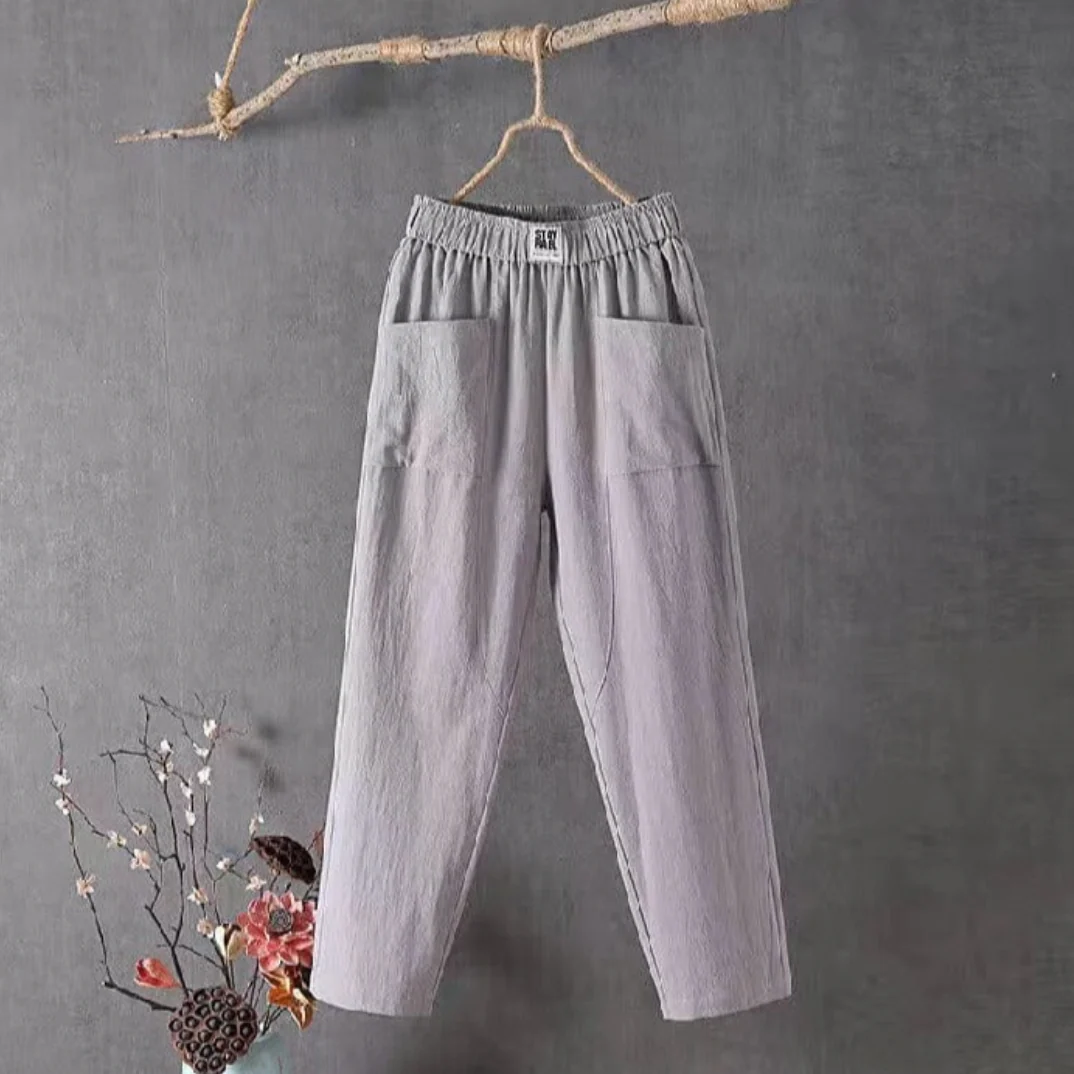 Constanza® | Linen Trousers With Elastic Waist - Image 3