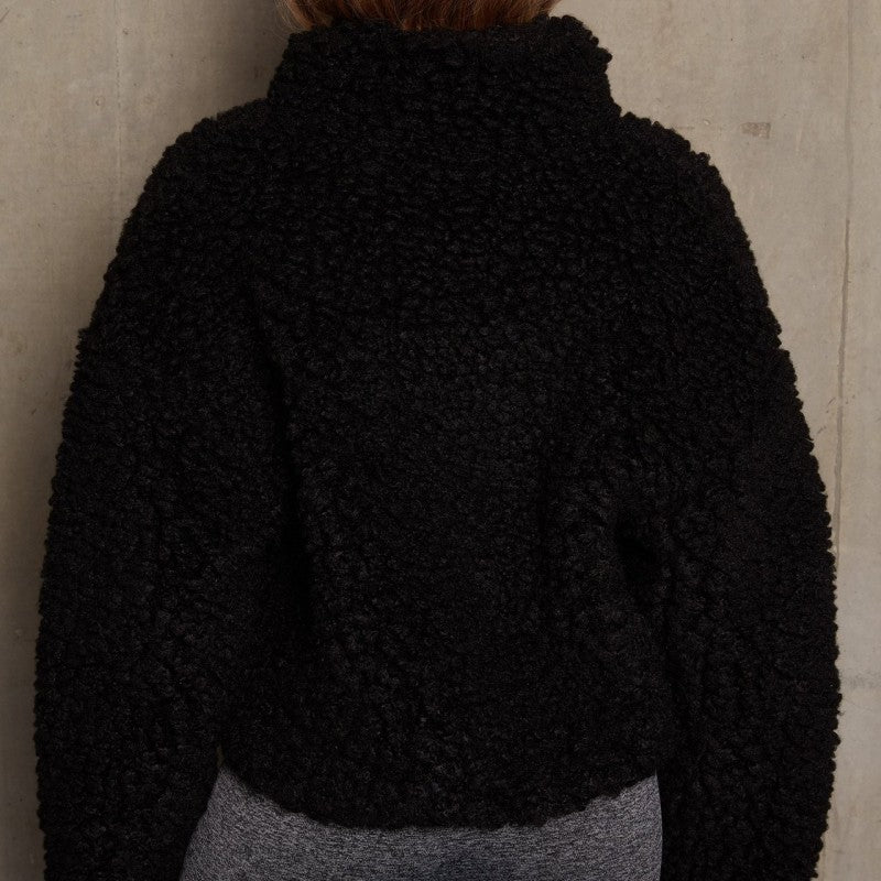 Consuelo | Casual solid patchwork basic outerwear with zip collar - Image 6