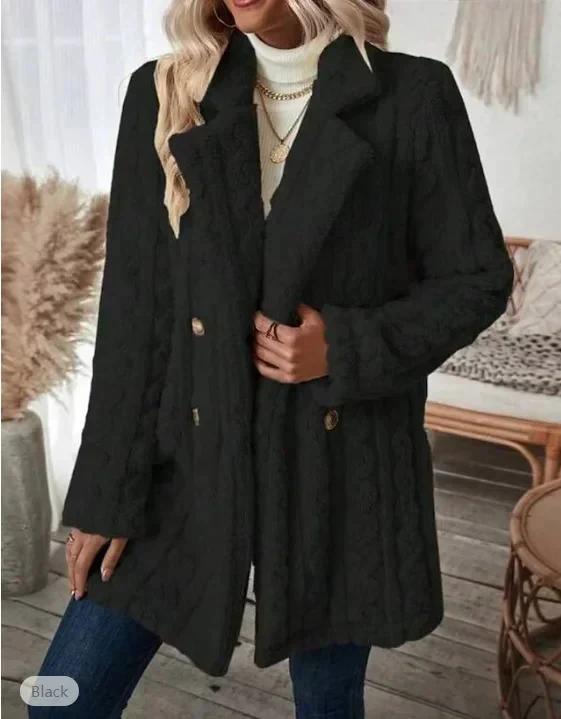 Corina® | Casual coat with long sleeves and collar - Image 2