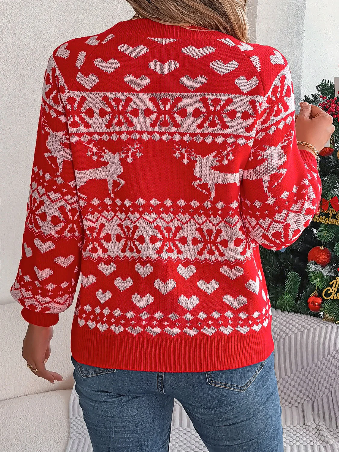 Corina | Christmas Element crew neck long sleeve sweater - Image 15