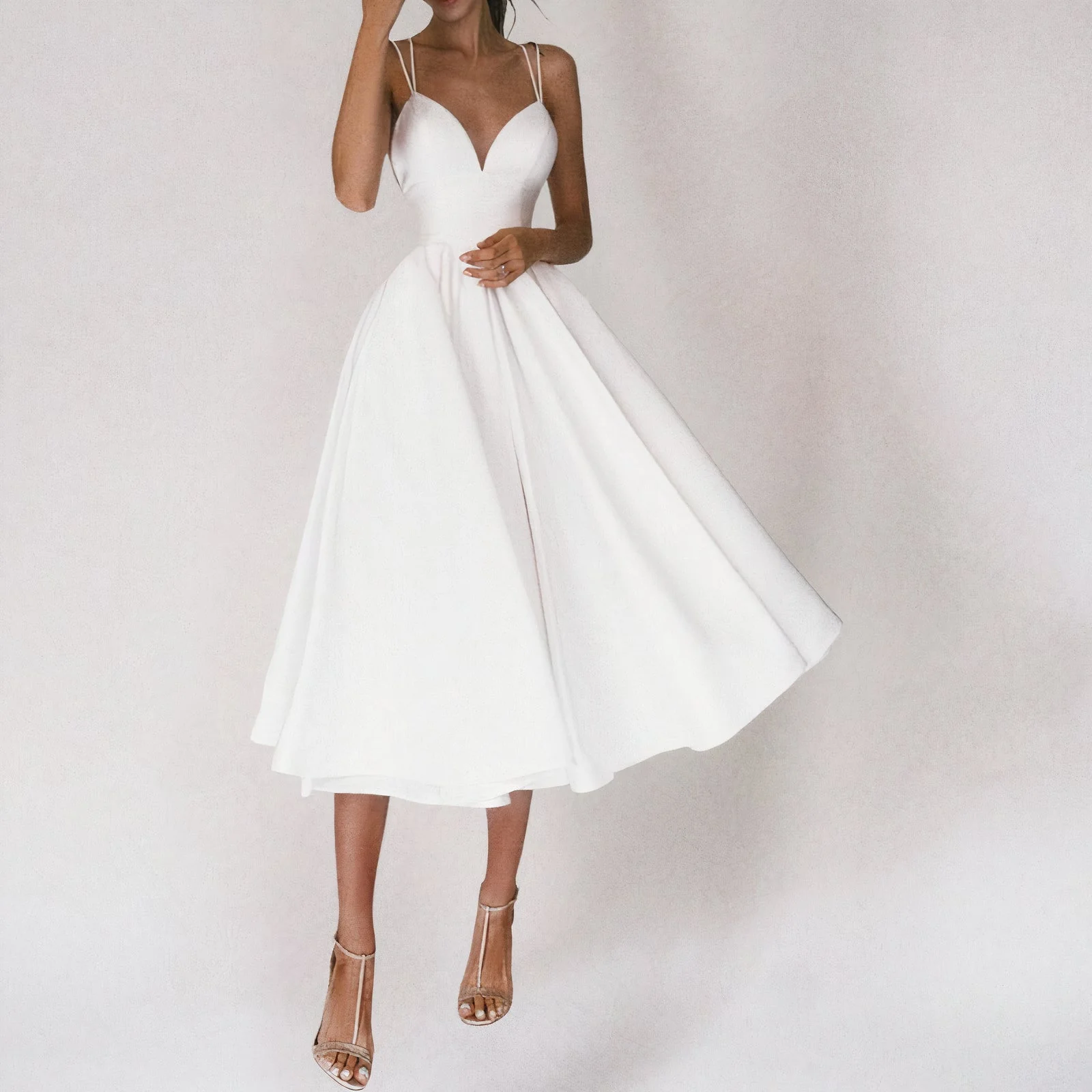 Corina® | Elegant V-Neck Dress - Image 4