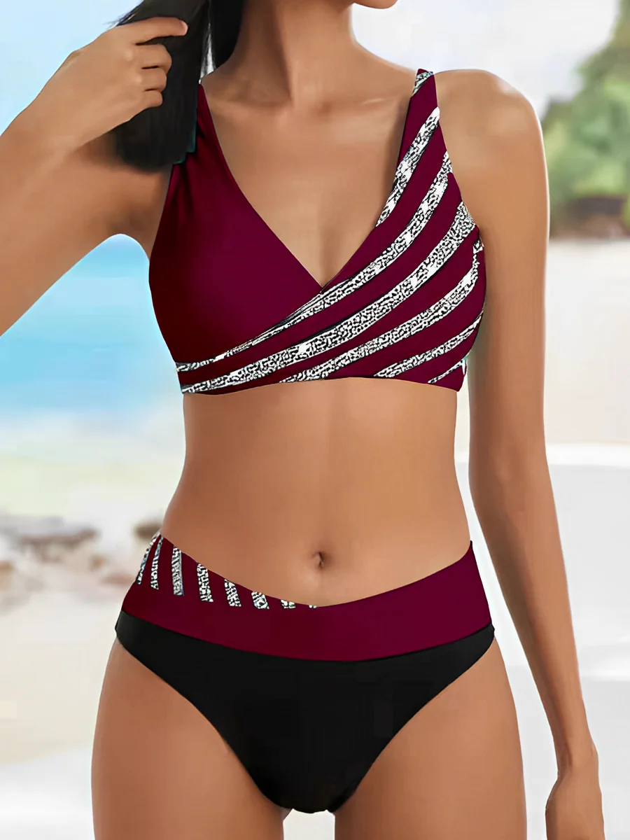 Corina® | Luxurious Striped Summer Bikini - Image 2