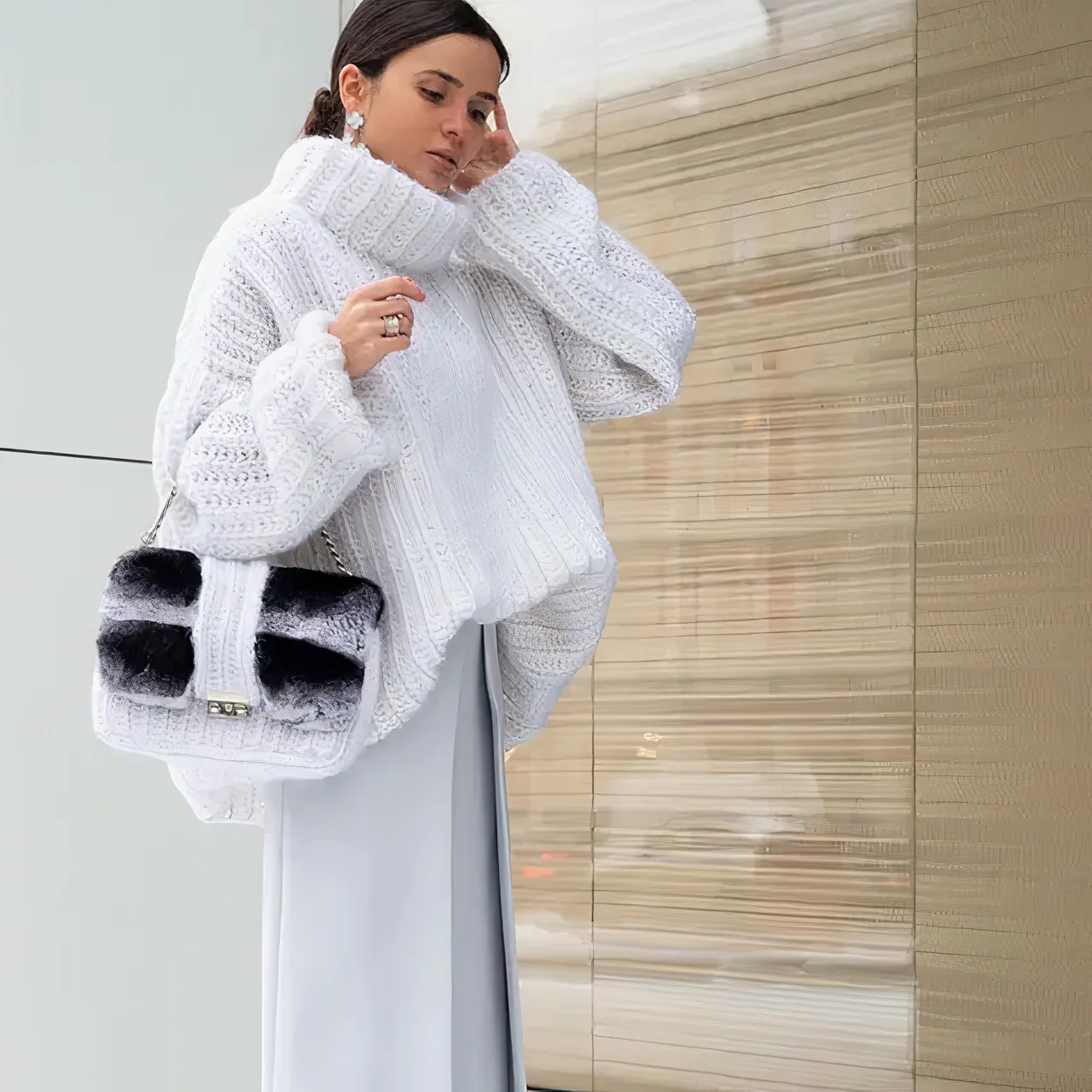 Cornelia® | Fluffy knitted sweater - Image 3