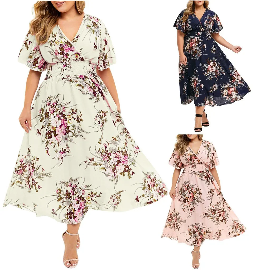 Criselda® | Long Dress For Women Made Of Floral Chiffon - Image 2