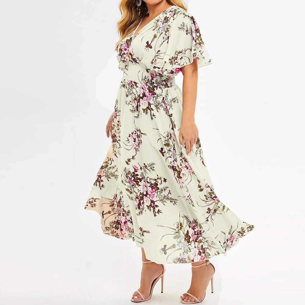 Criselda® | Long Dress For Women Made Of Floral Chiffon - Image 3