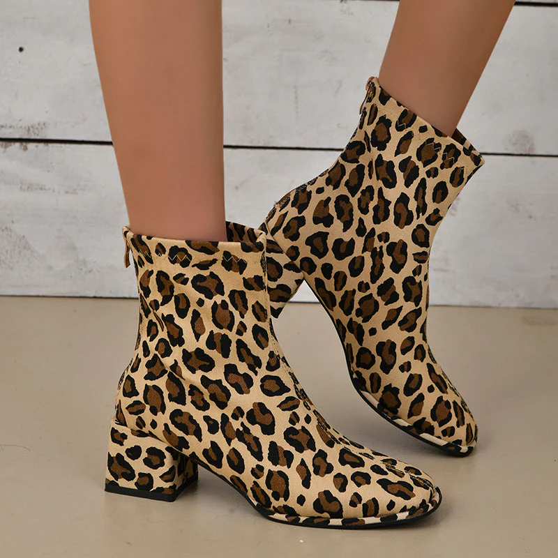 Cristina | Casual, pointed, comfortable outdoor shoes with patchwork print - Image 2