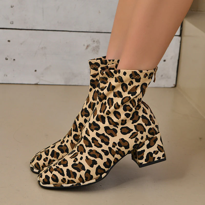 Cristina | Casual, pointed, comfortable outdoor shoes with patchwork print - Image 6