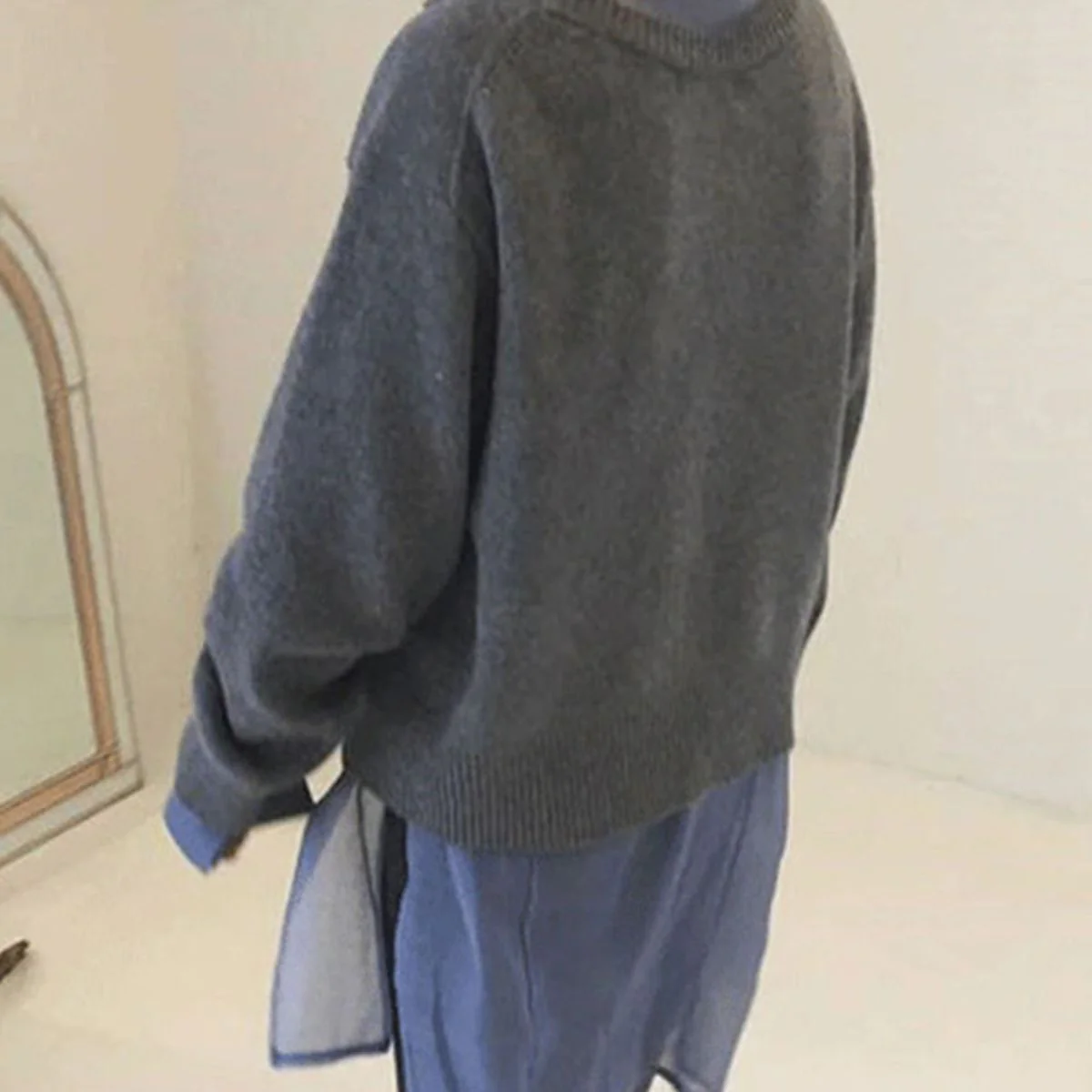 Cristina® | Comfortable wrap jacket with playful button placket - Image 6