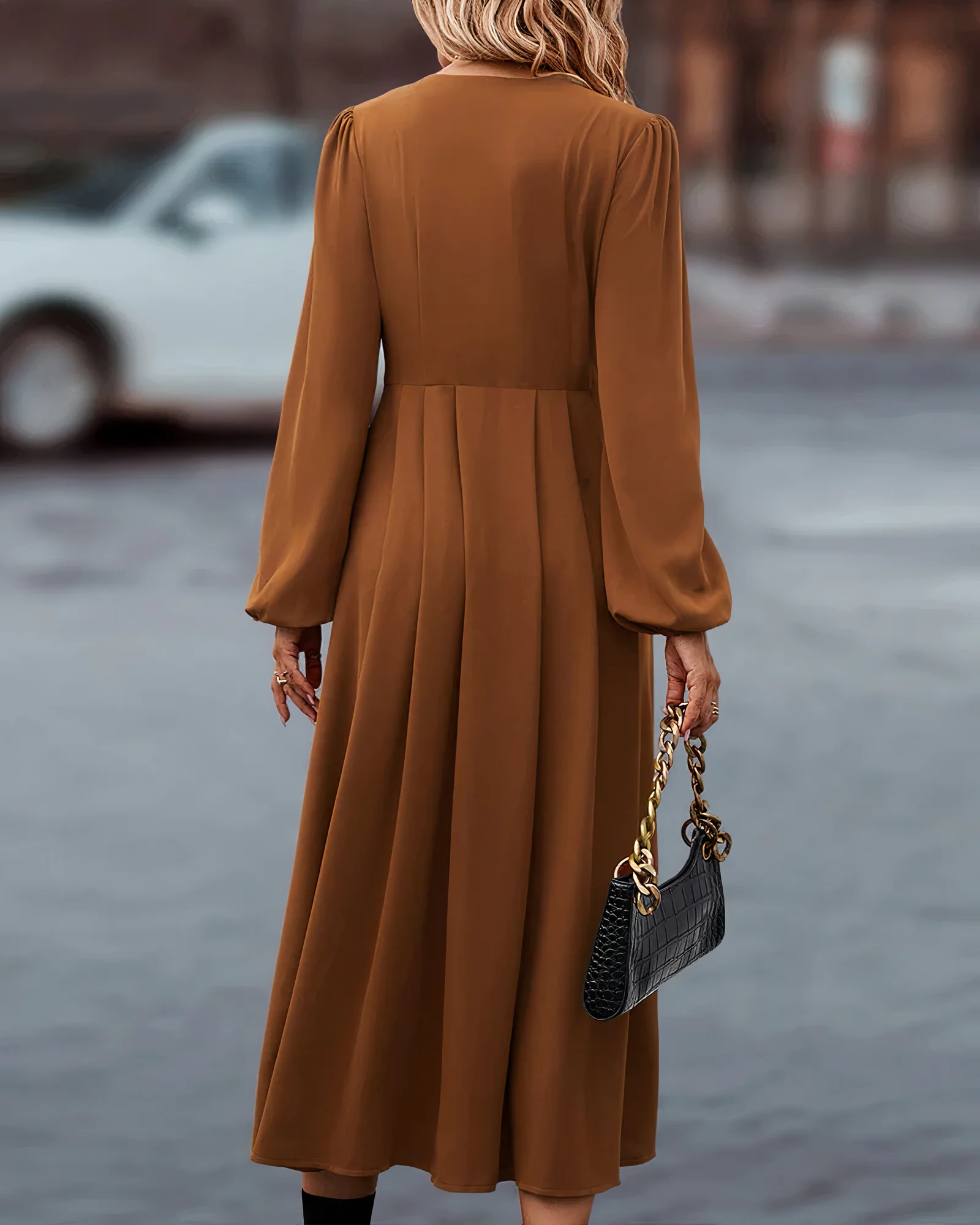 Cristina® | Elegant Autumn Dress - Image 5