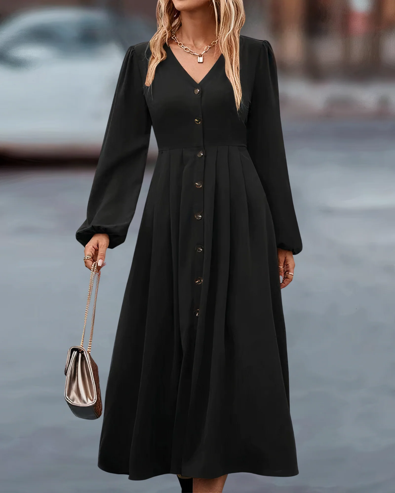 Cristina® | Elegant Autumn Dress - Image 7