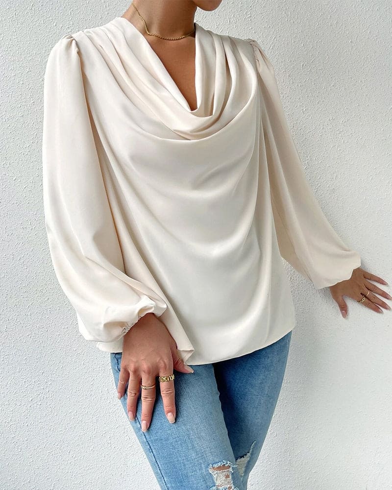 Cristina® | Loose-Fitting Long-Sleeved Blouse