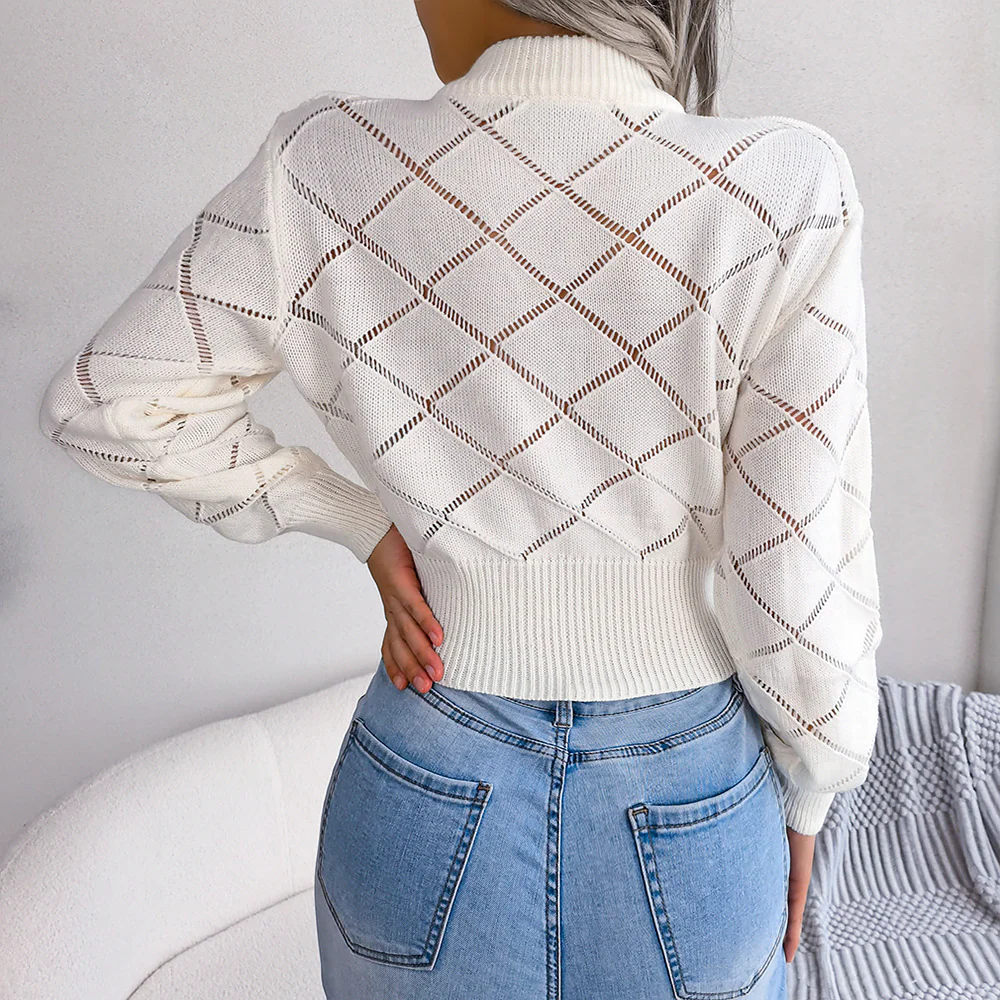 Cristina | Classic and stylish winter sweater - Image 3