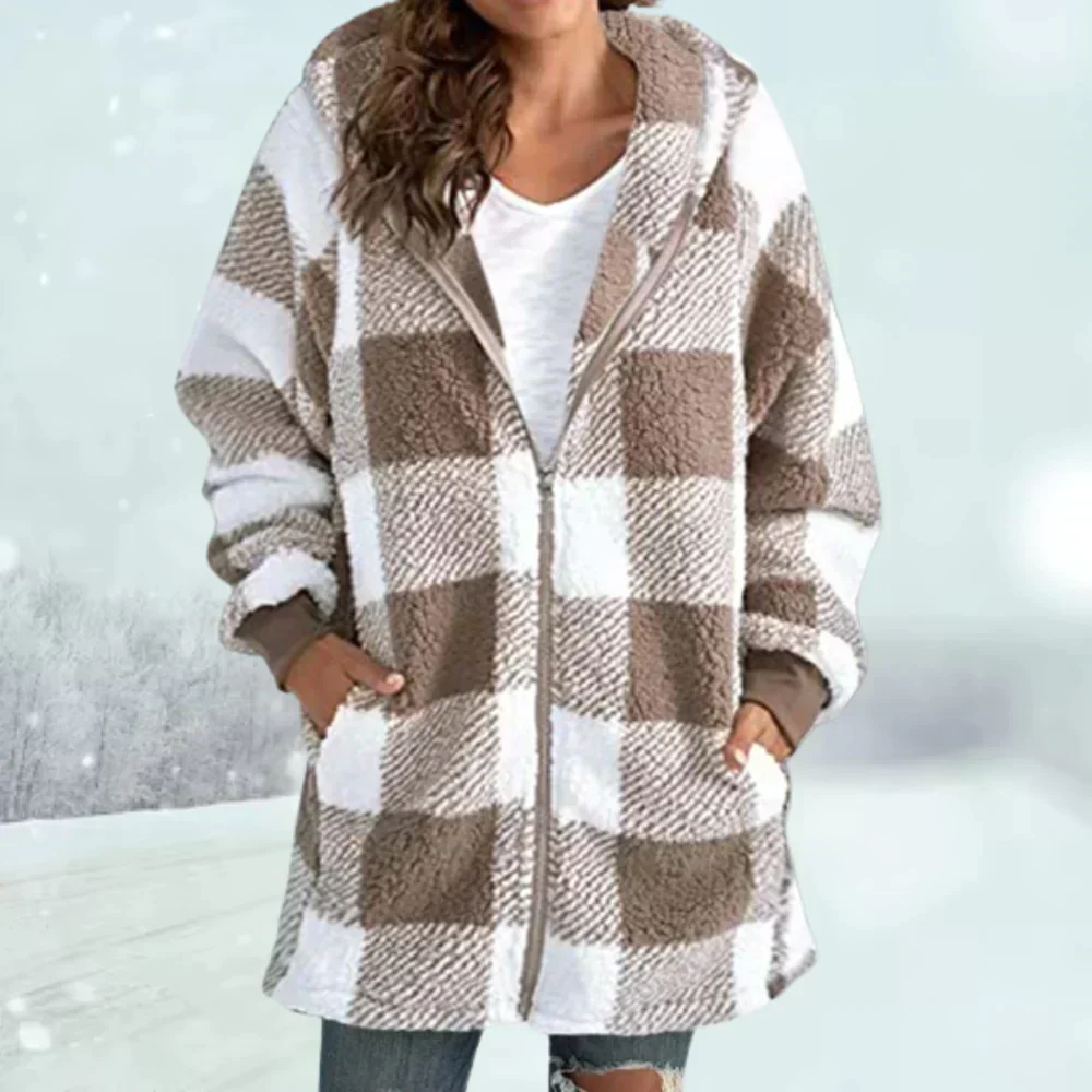 Dagmar® | Checked winter jacket - Image 2