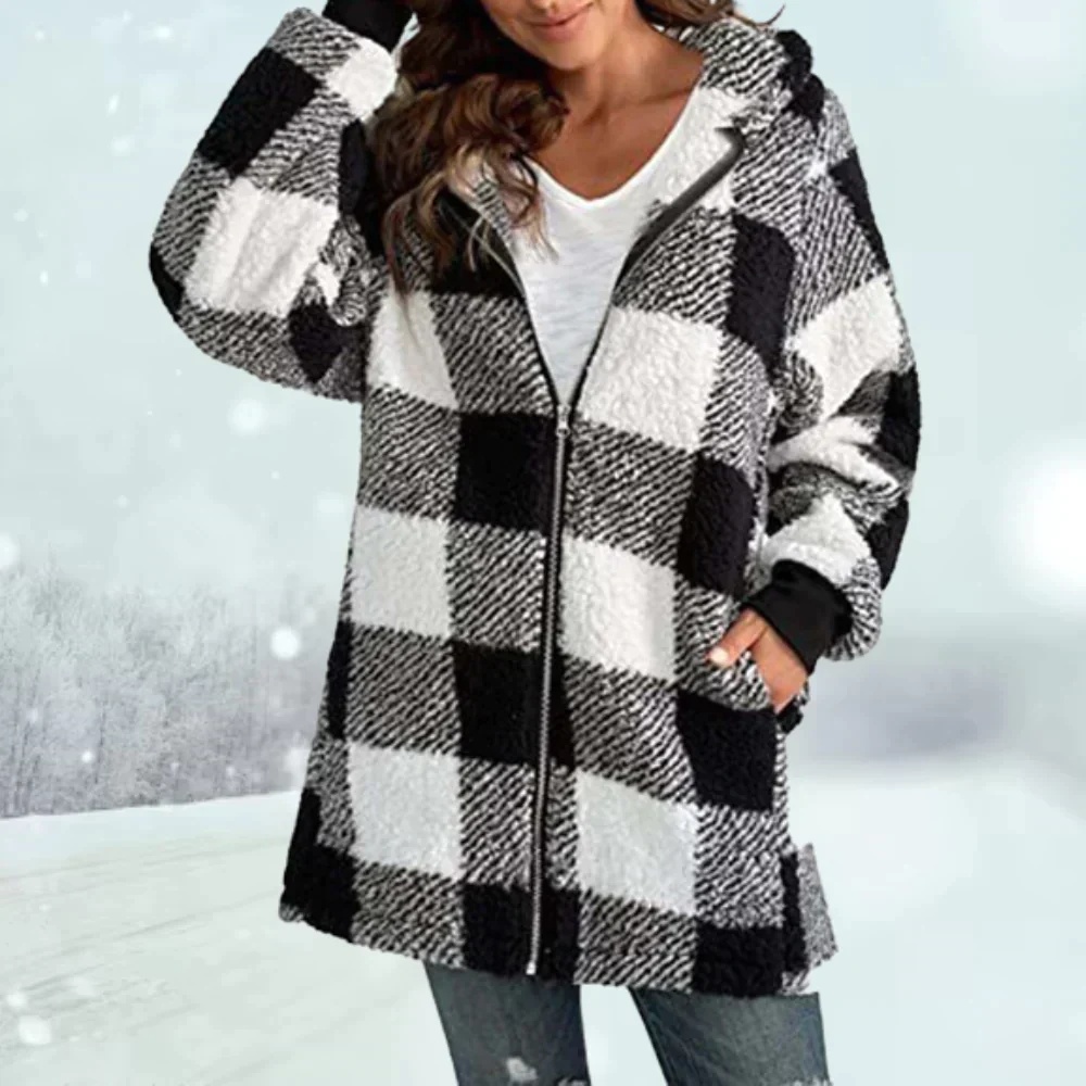 Dagmar® | Checked winter jacket - Image 3