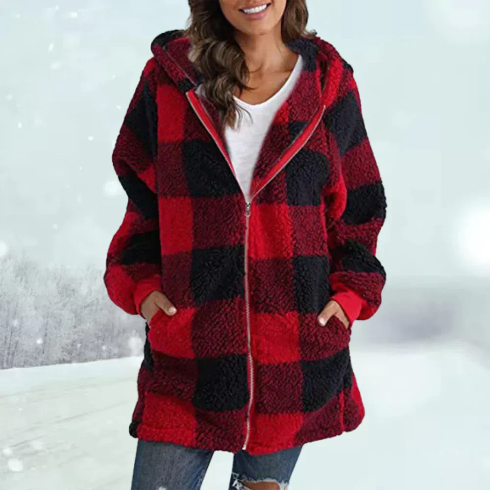 Dagmar® | Checked winter jacket - Image 5