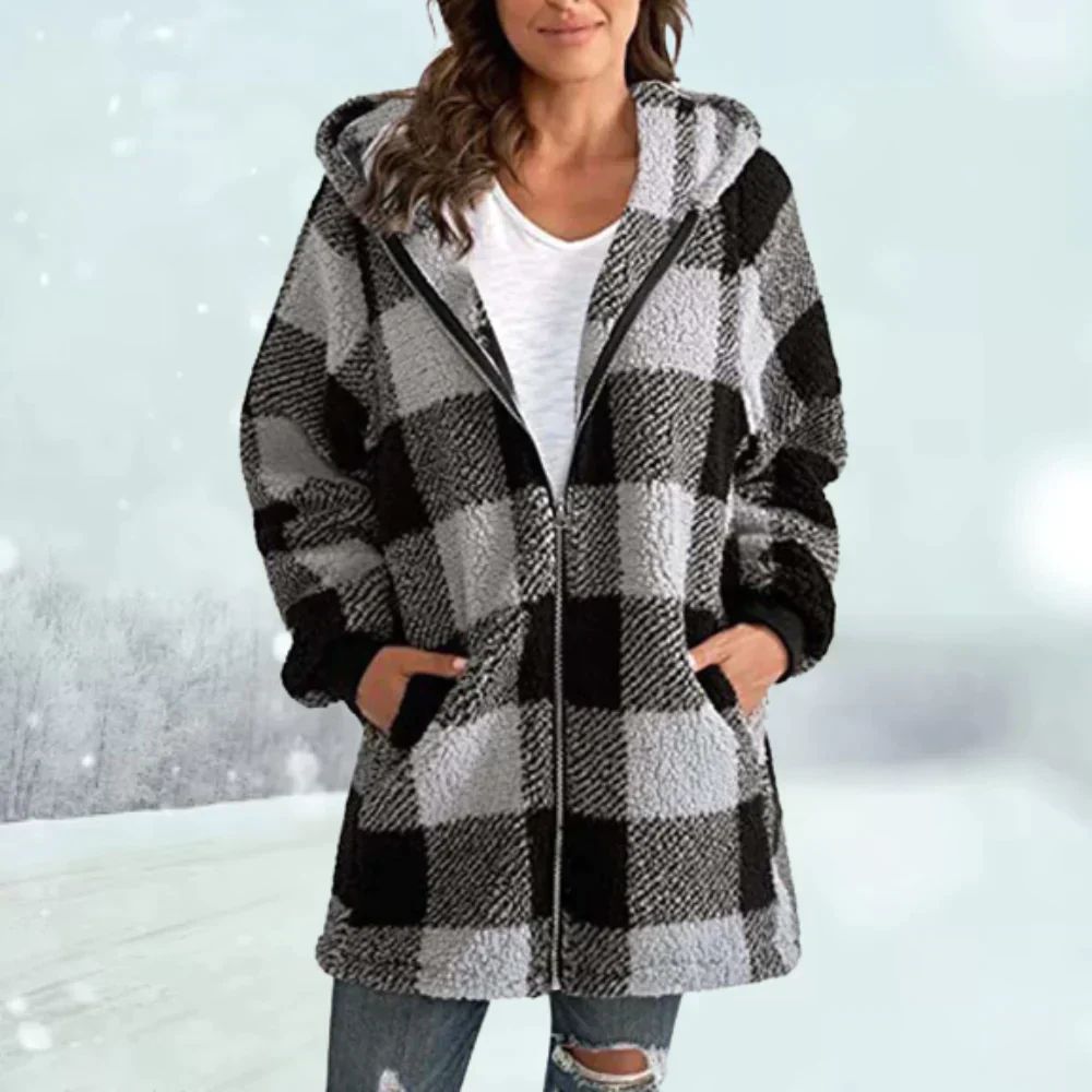 Dagmar® | Checked winter jacket - Image 6