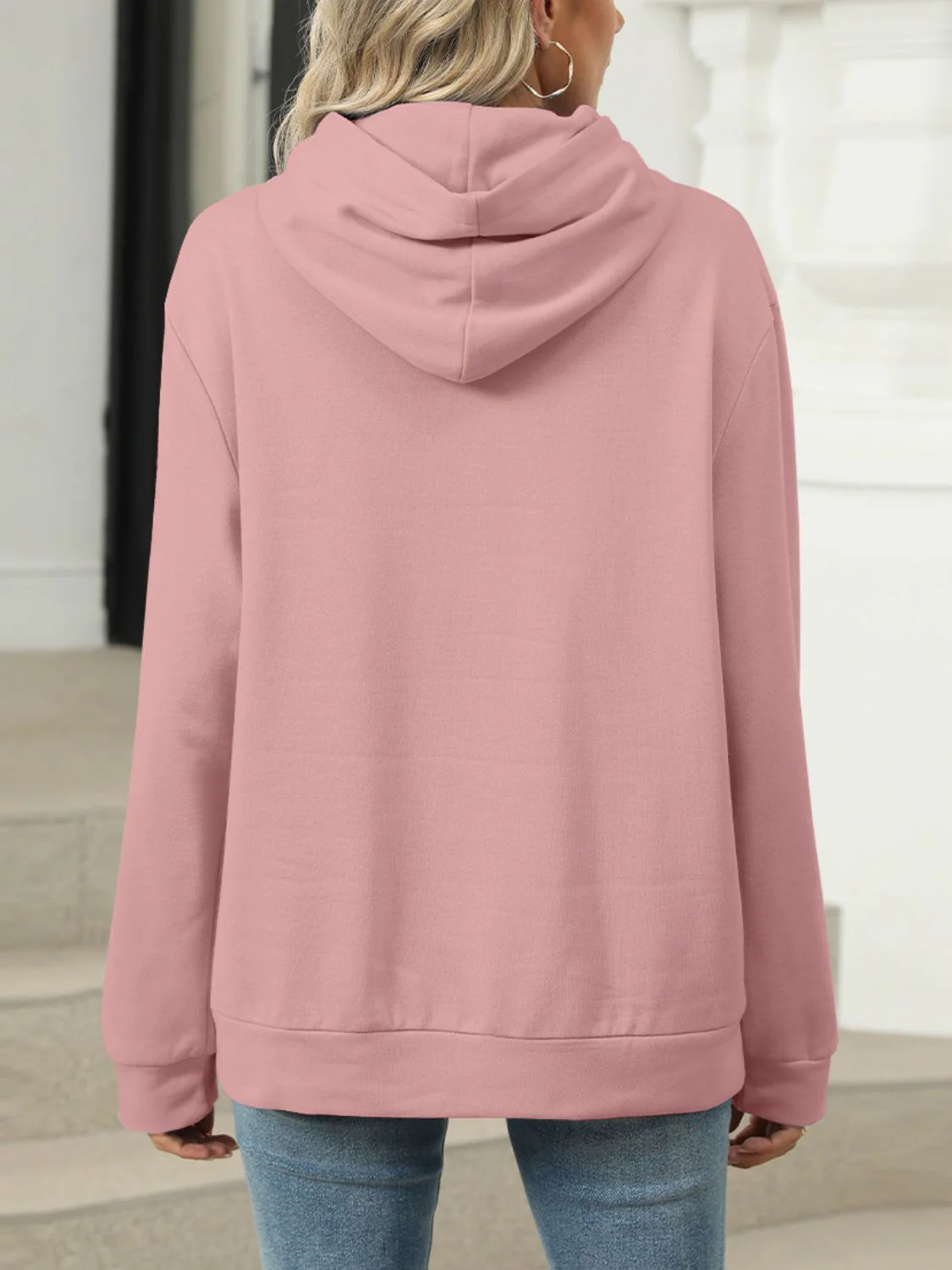 Dagmar | Hoodie with pockets and long sleeves - Image 8