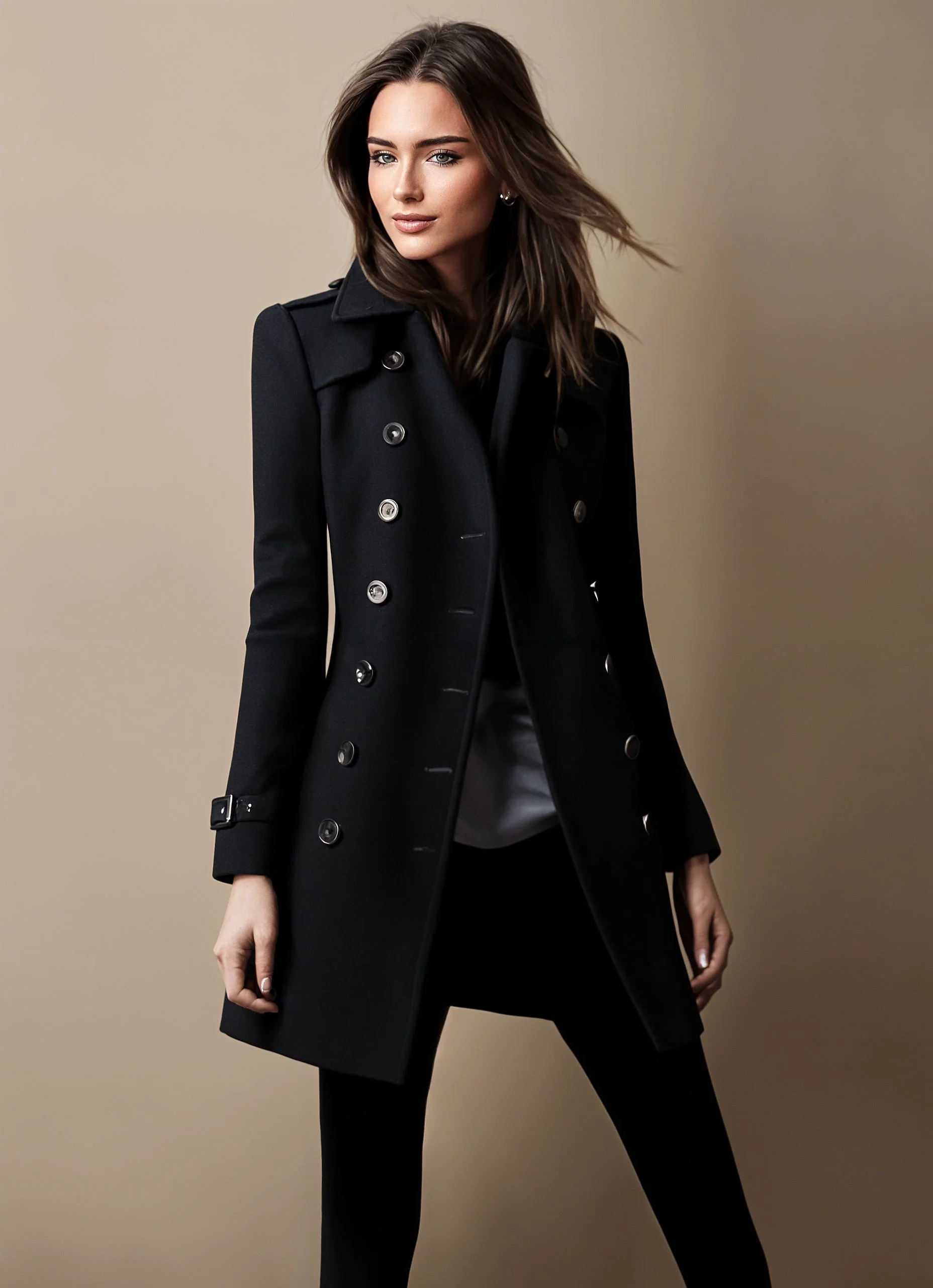 Dalia® | Elegant winter jacket for women with buttons