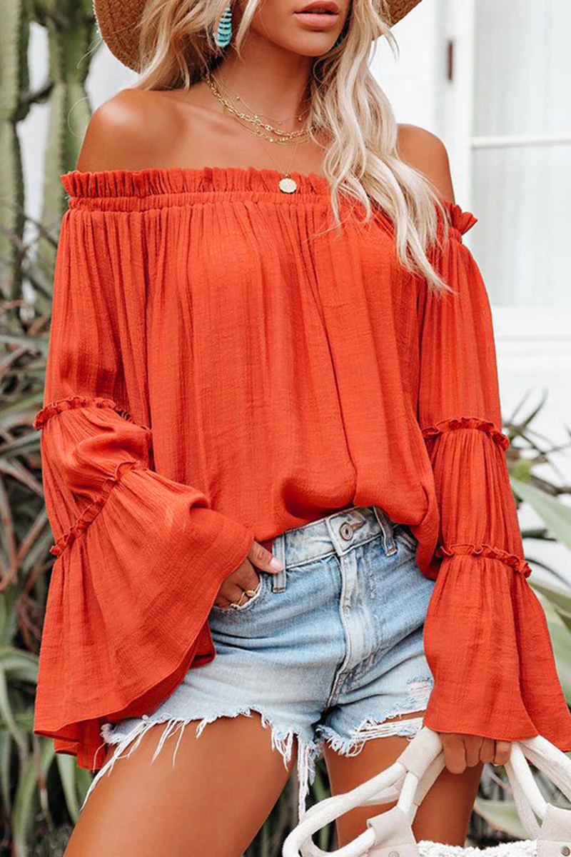Dalia | Street Solid Off Shoulder Tops