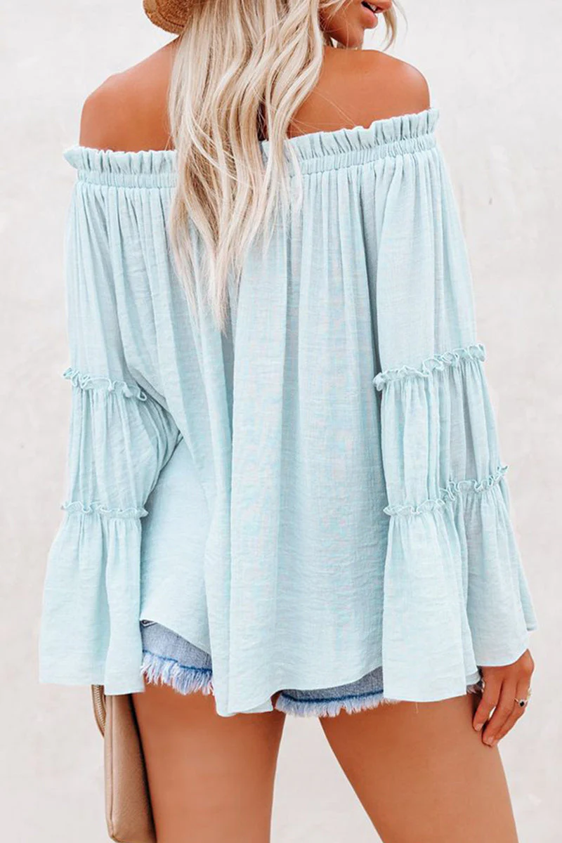 Dalia | Street Solid Off Shoulder Tops - Image 6