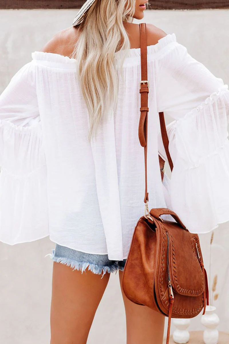 Dalia | Street Solid Off Shoulder Tops - Image 9