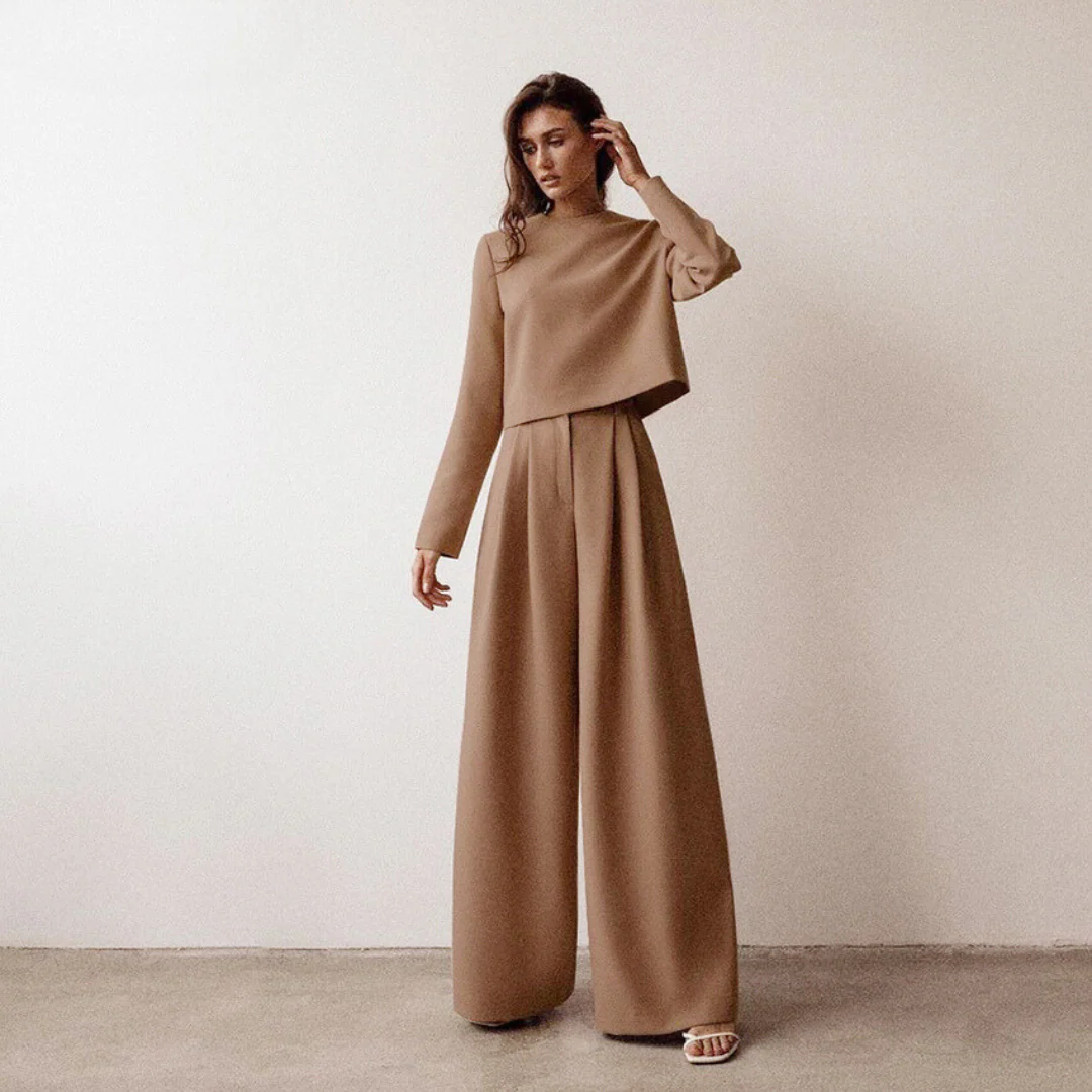 Dalila® | Women's loose long sleeve and pants set - Image 3