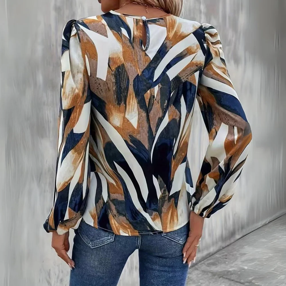 Damiana | Casual blouse with long lantern sleeves - Image 3