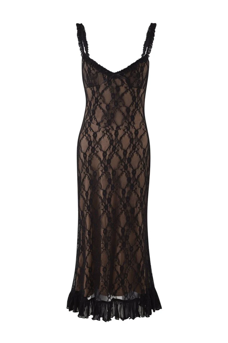 Daniela® | Maxi Dress With Ruffles And Floral Lace - Image 9