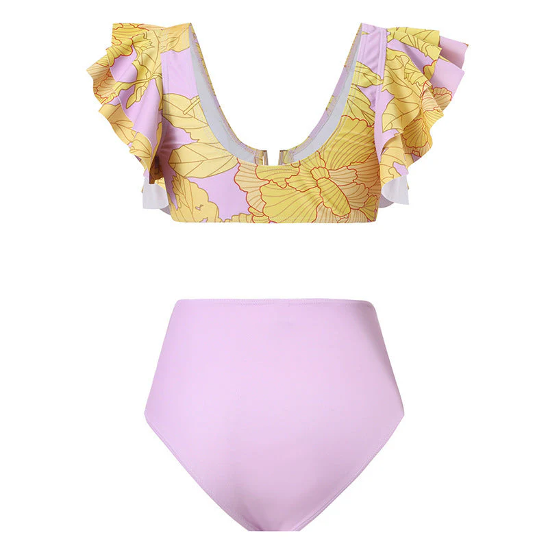 Daniela® | Women'S Bikini Set With Voluminous Ruffle Straps And High-Cut Pants - Image 3