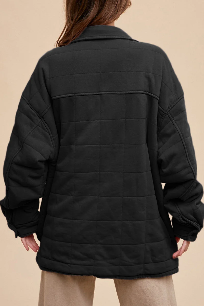 Danielle | Casual everyday outerwear with plain pocket buttons and turn-down collar - Image 6