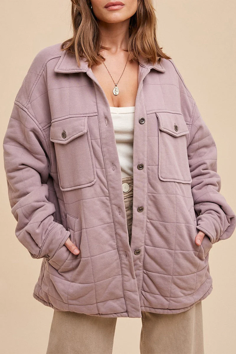 Danielle | Casual everyday outerwear with plain pocket buttons and turn-down collar - Image 7