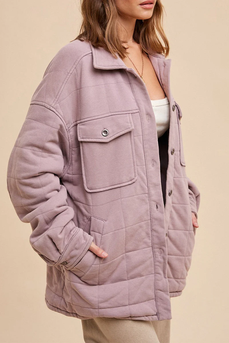 Danielle | Casual everyday outerwear with plain pocket buttons and turn-down collar - Image 9