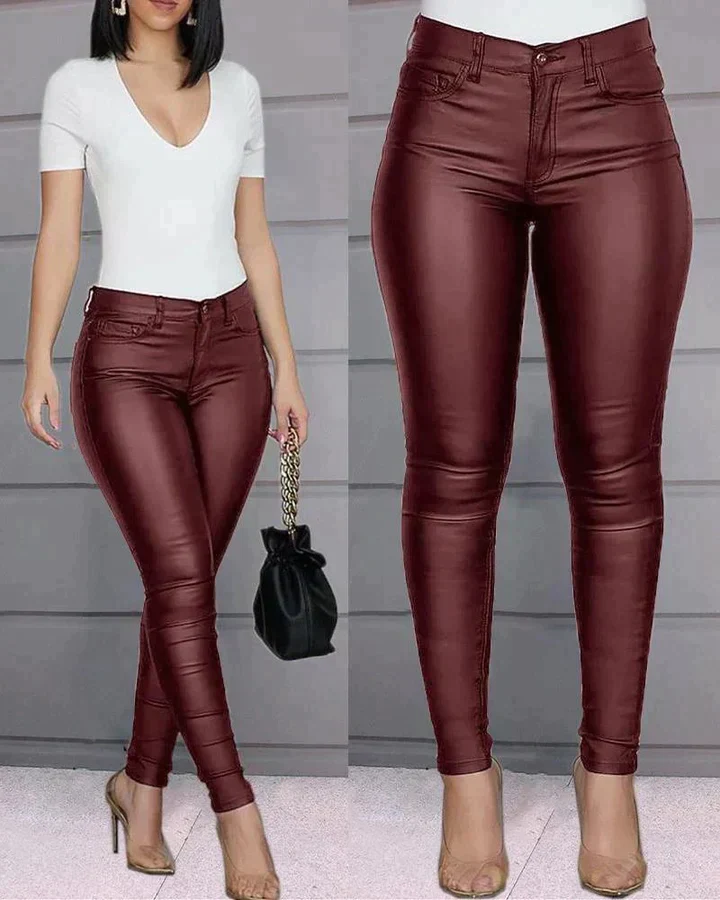 Daphne® | Stretch Trousers Made Of Faux Leather - Image 2