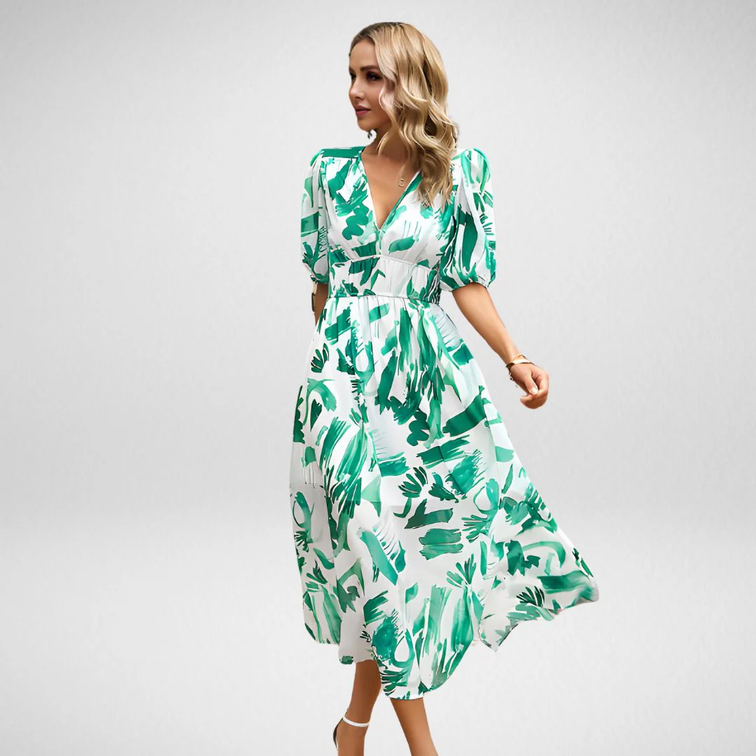 Daria® | Elegant Dress With V-Neckline - Image 4