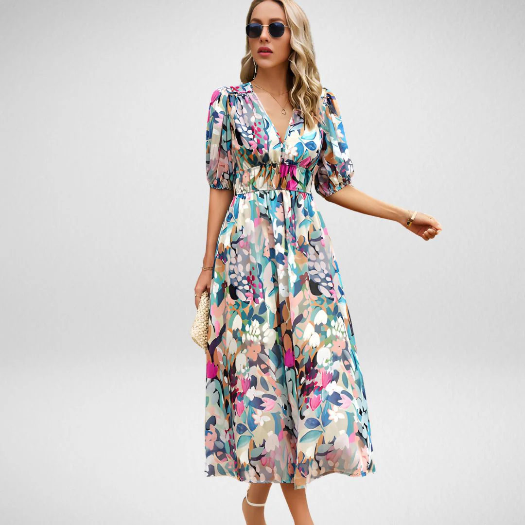Daria® | Elegant Dress With V-Neckline - Image 6