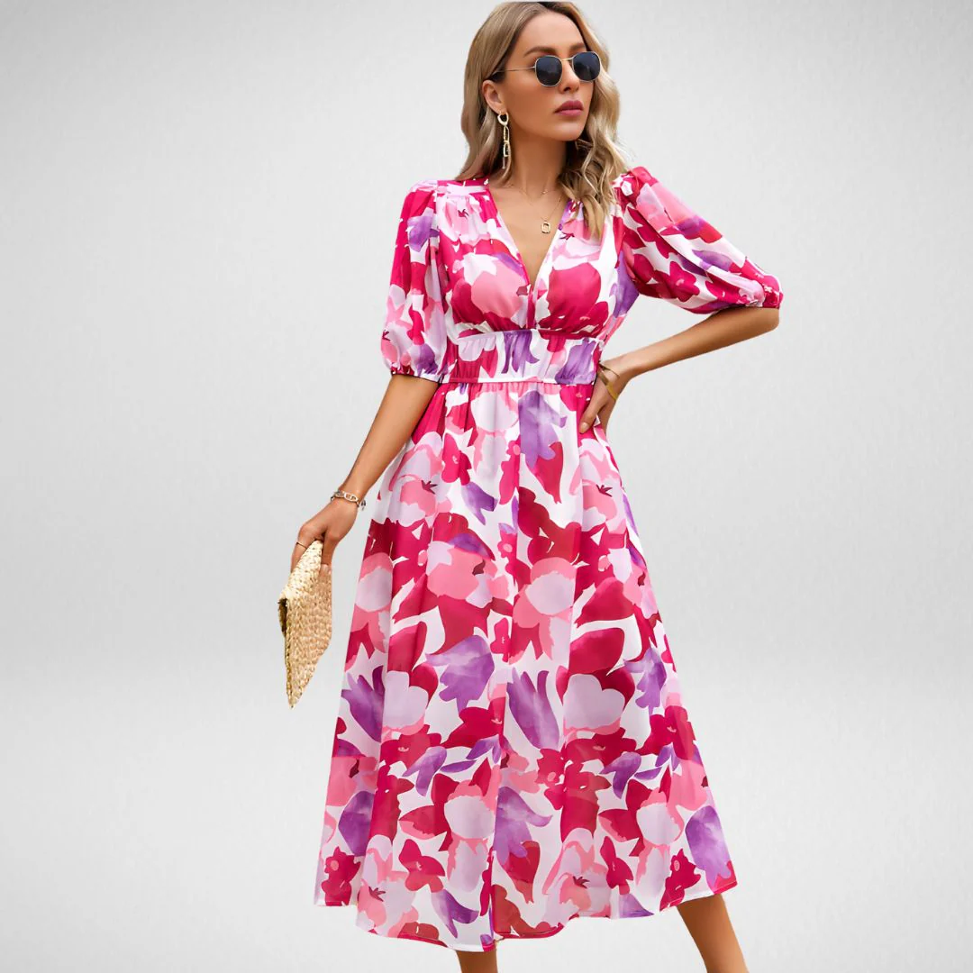 Dayana® | Elegant Dress With V-Neckline - Image 5