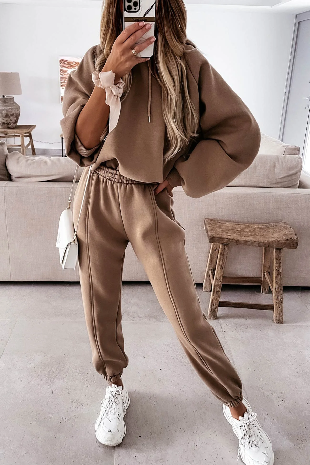 Dayana | Solid color short suits with hood