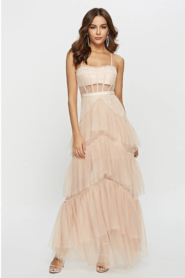 Debora® | Maxi Mesh Slip With Leather Corset - Image 8