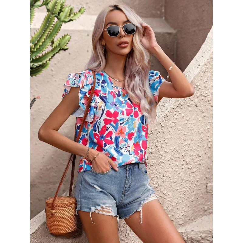 Debora® | Women'S Floral Puff Sleeve Top - Image 2