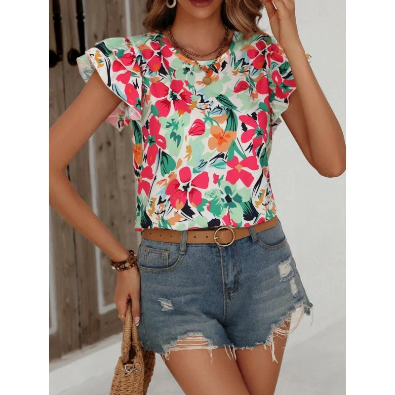 Debora® | Women'S Floral Puff Sleeve Top - Image 3