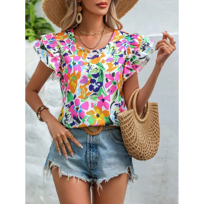 Debora® | Women'S Floral Puff Sleeve Top - Image 4