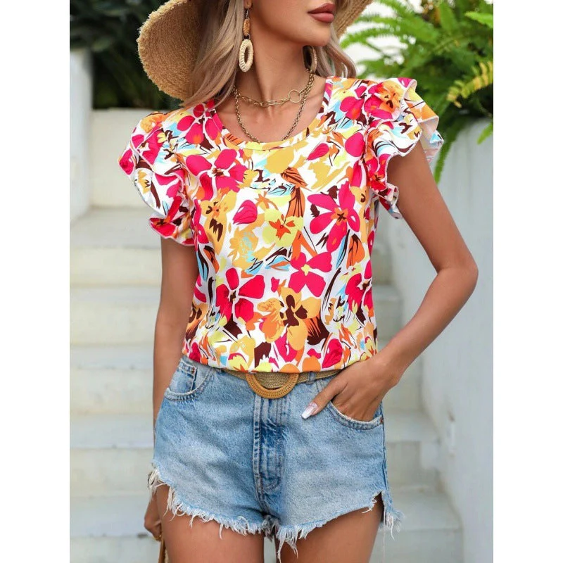 Debora® | Women'S Floral Puff Sleeve Top - Image 5