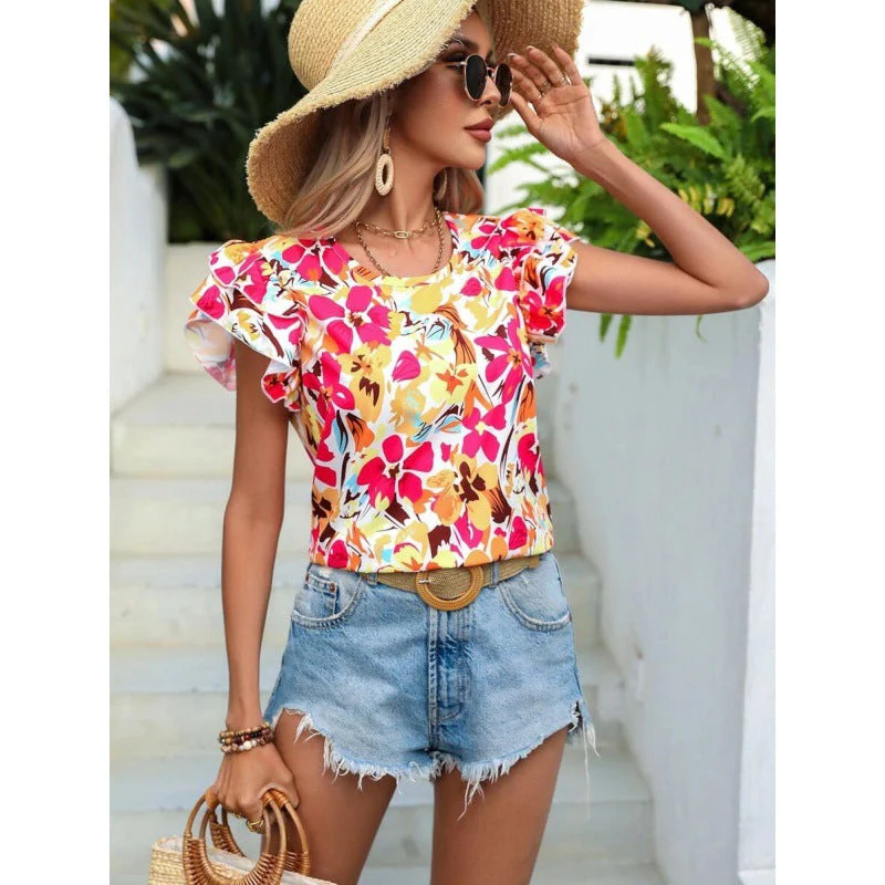 Debora® | Women'S Floral Puff Sleeve Top - Image 6