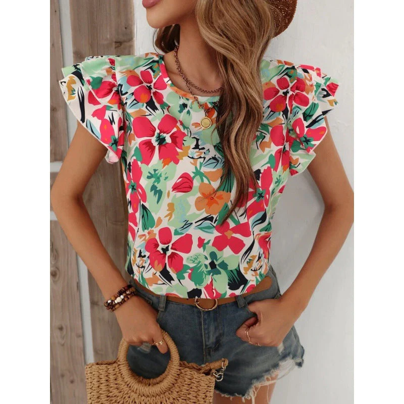 Debora® | Women'S Floral Puff Sleeve Top - Image 8