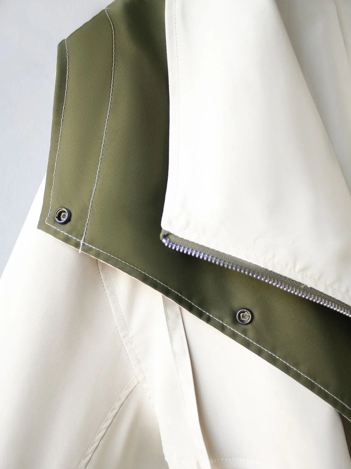 Deborah | Two-layer jacket with zip and buttons - Image 3
