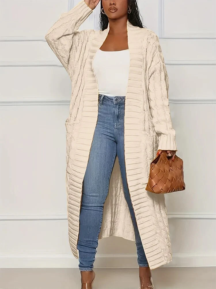Deborah | Chunky knit jacket with pockets - Image 3